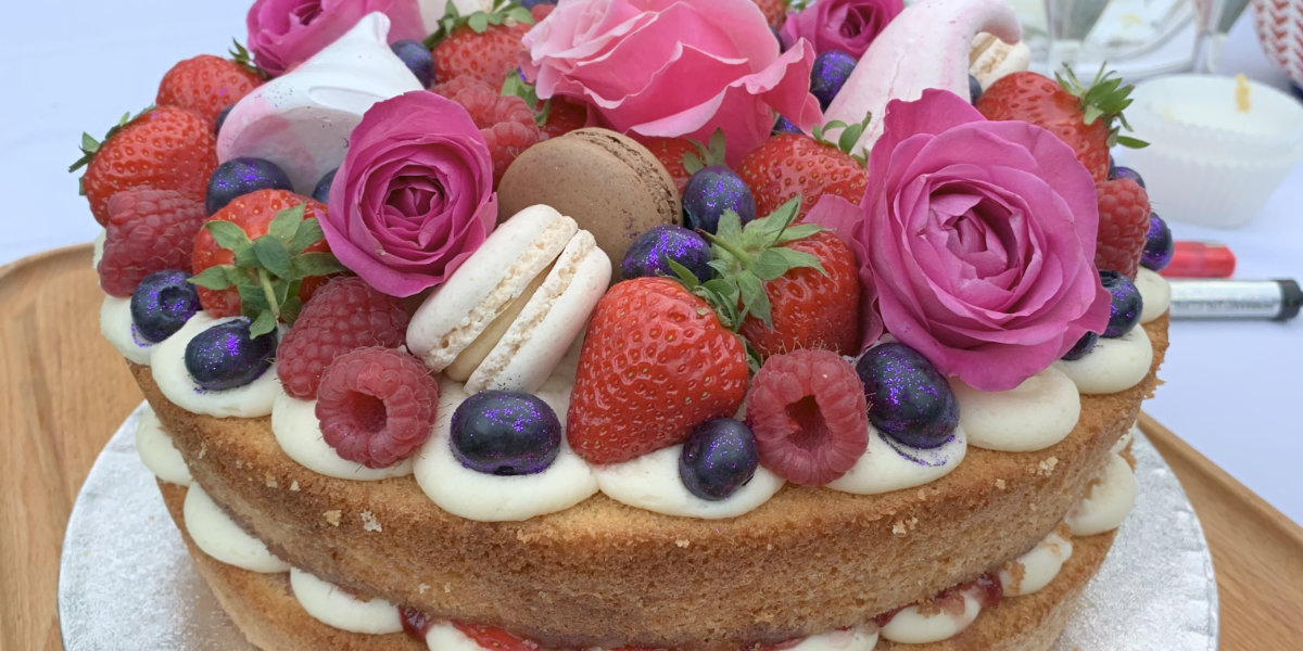 50th birthday cake flowers