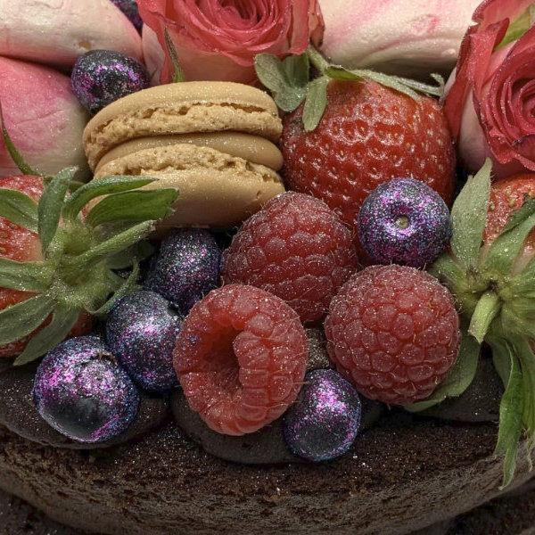 Macaron birthday cake