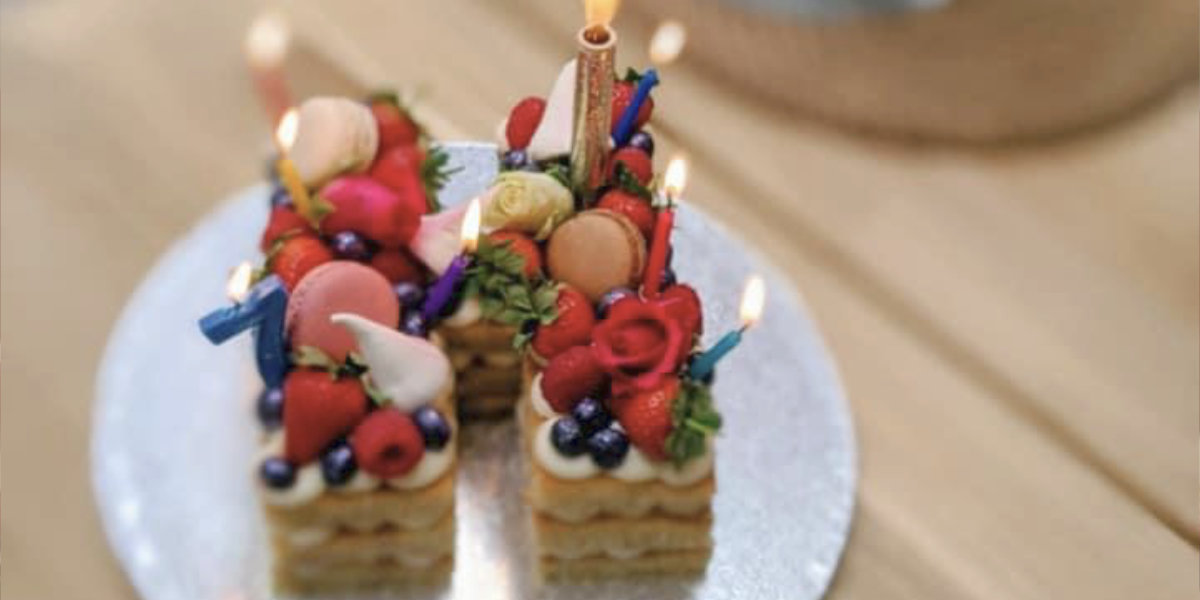 Sparkler birthday oxford cake