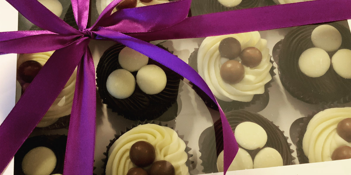 Chocolate selection cupcake box