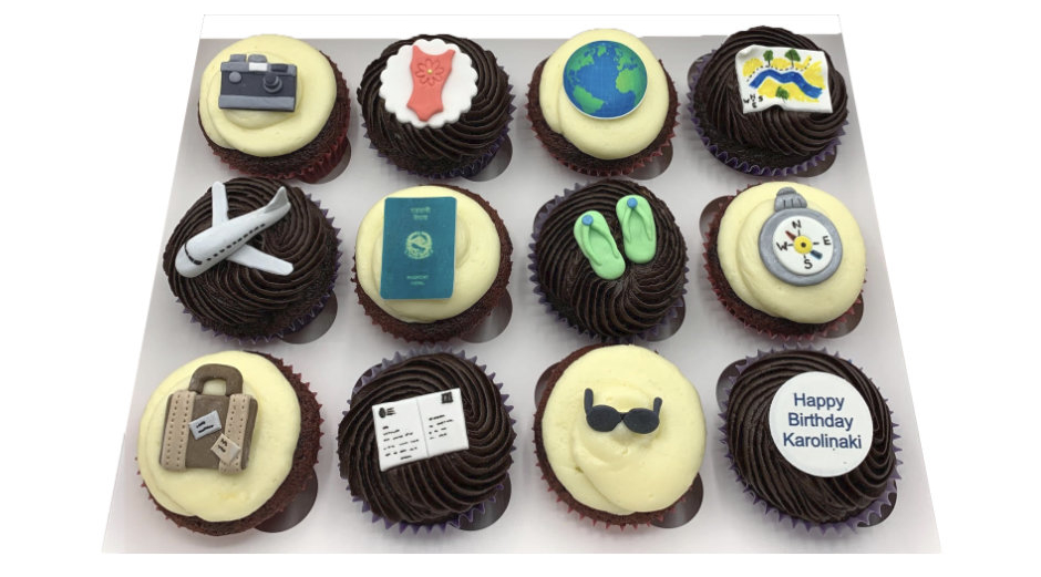 Travel themed cupcakes oxford Travel themed cupcakes oxford